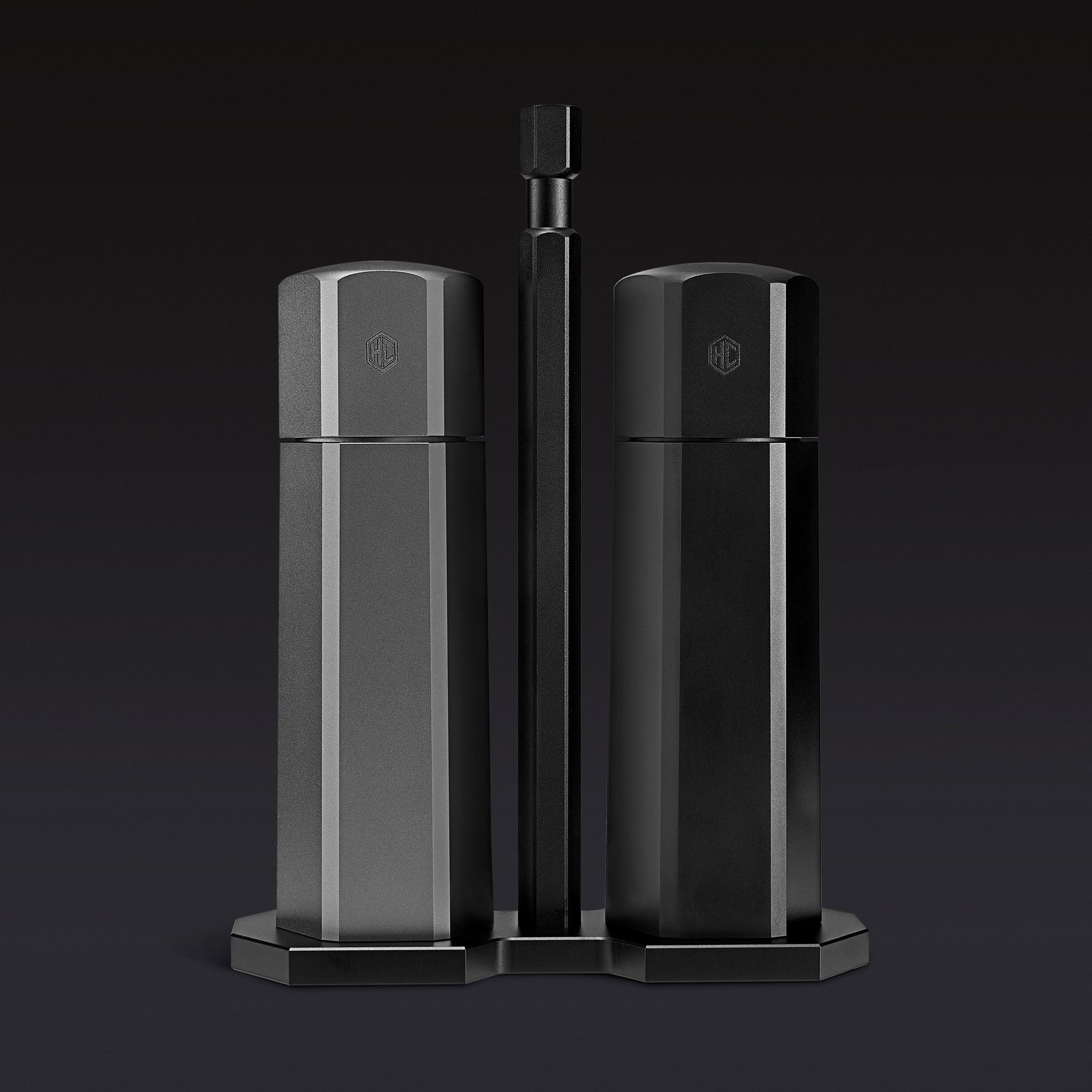 HexMill Tabletop Salt & Pepper Grinder Set